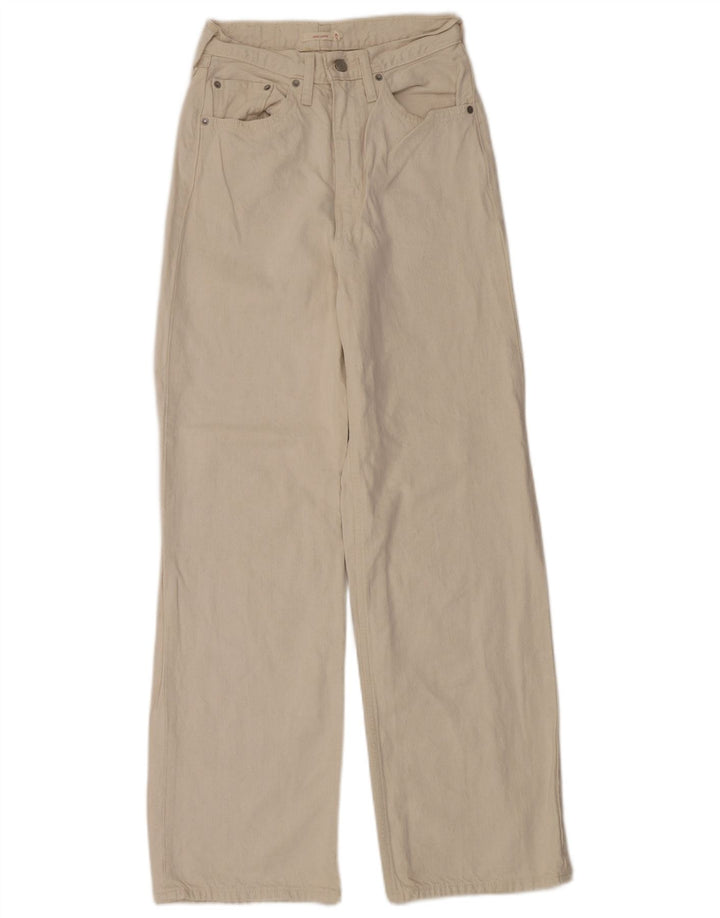 Levi's Dame Højhøjde Løse Jeans W27 L31 Beige Bomuld