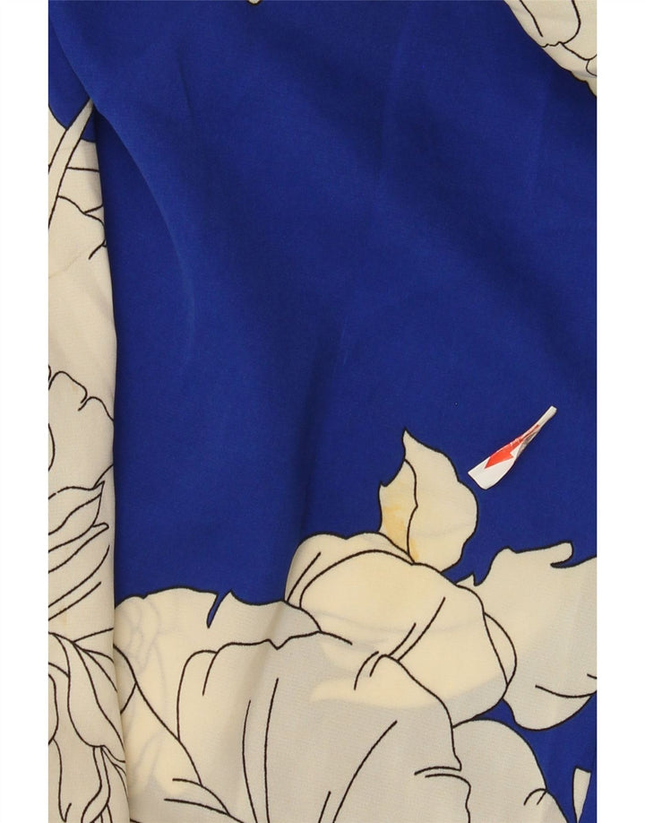 Vintage Dame Jumpsuit UK 12 Medium Blue Floral
