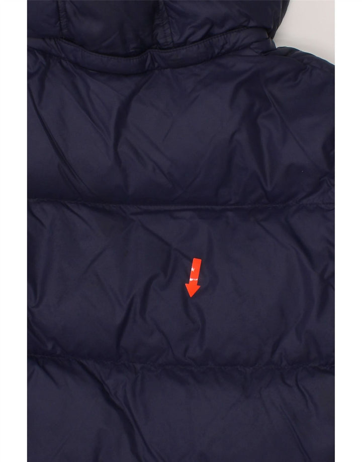 DIESEL Boys Hooded Padded Jacket 7-8 Years Navy Blue Nylon Vintage Diesel and Second-Hand Diesel from Messina Hembry 