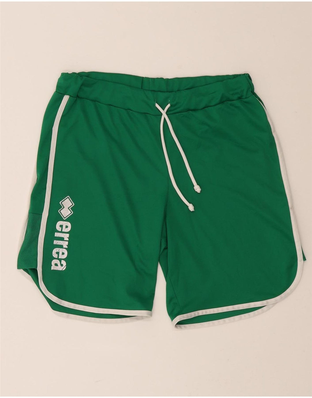 ERREA Mens Graphic Sport Shorts Large  Green Polyester Vintage Errea and Second-Hand Errea from Messina Hembry 