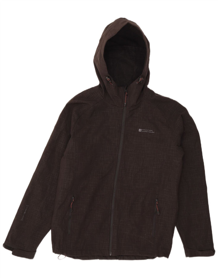 Mountain Warehouse Herre Hooded Windbreaker Jacket UK 36 Small Black