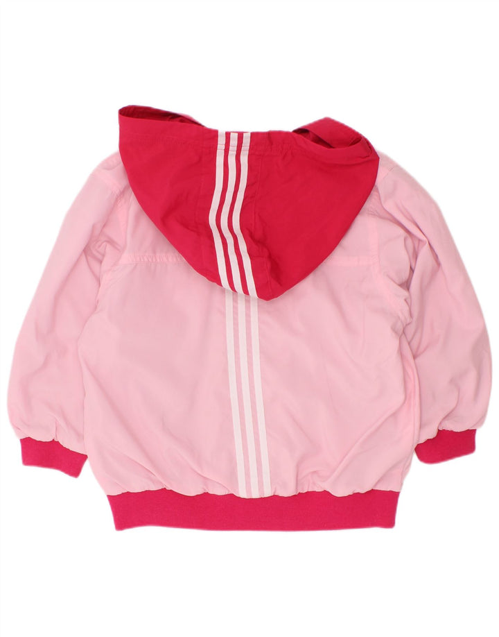 Adidas Regnjakke med hætte til piger 2-3 år Pink Colourblock Polyester
