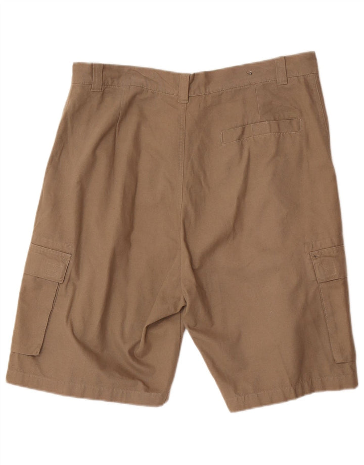 OXFORD BLUE Herre Cargo Shorts XL W38 Beige Bomuld