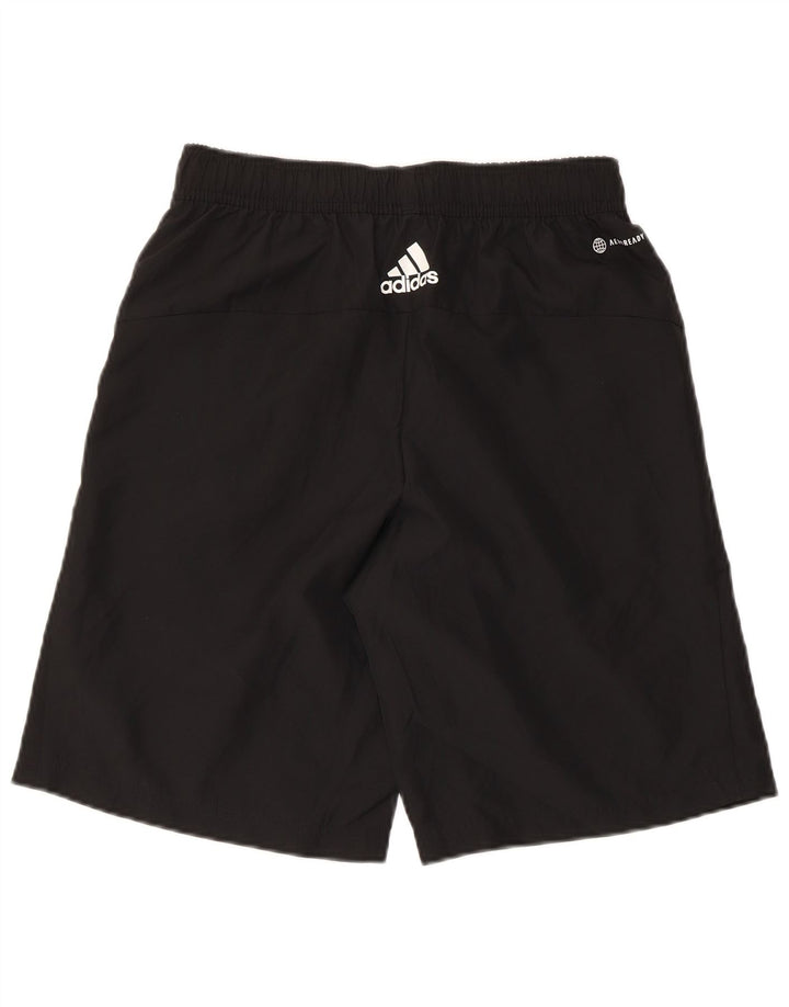 Adidas Herre Aeroready Graphic Sports Shorts Små sorte polyester