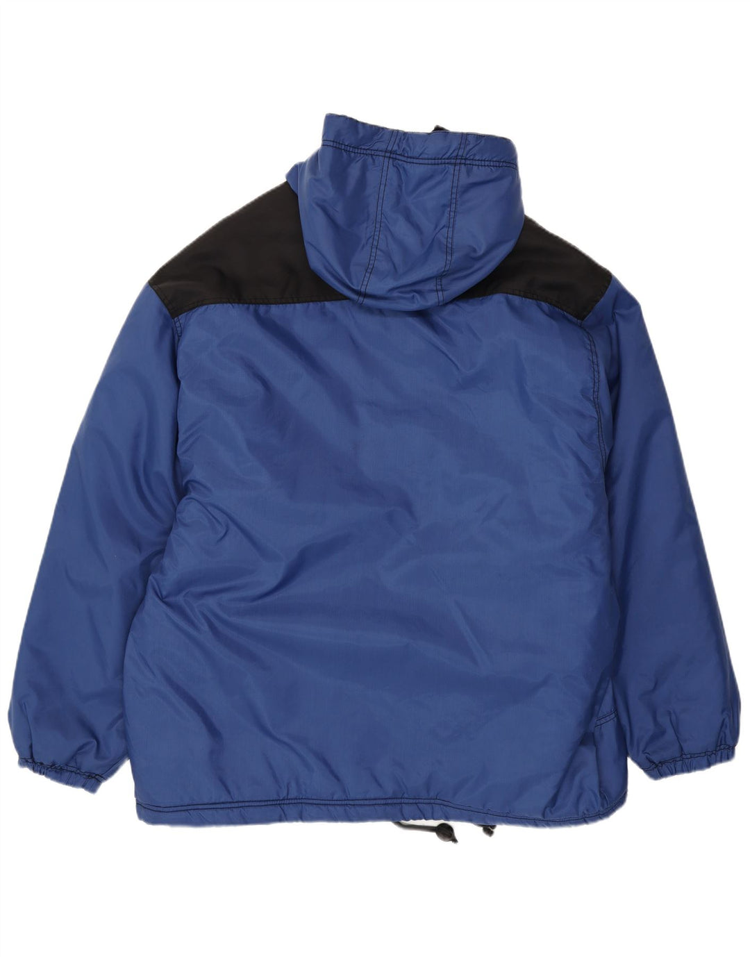 Jeronimo Herre Hooded Windbreaker Jacket UK 44 2XL Blå Colourblock Nylon