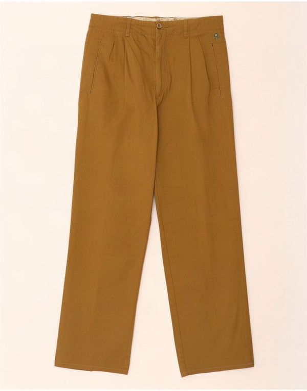 Wampum Herre Pegged Chino Bukser IT 50 Large W34 L28 Khaki Bomuld