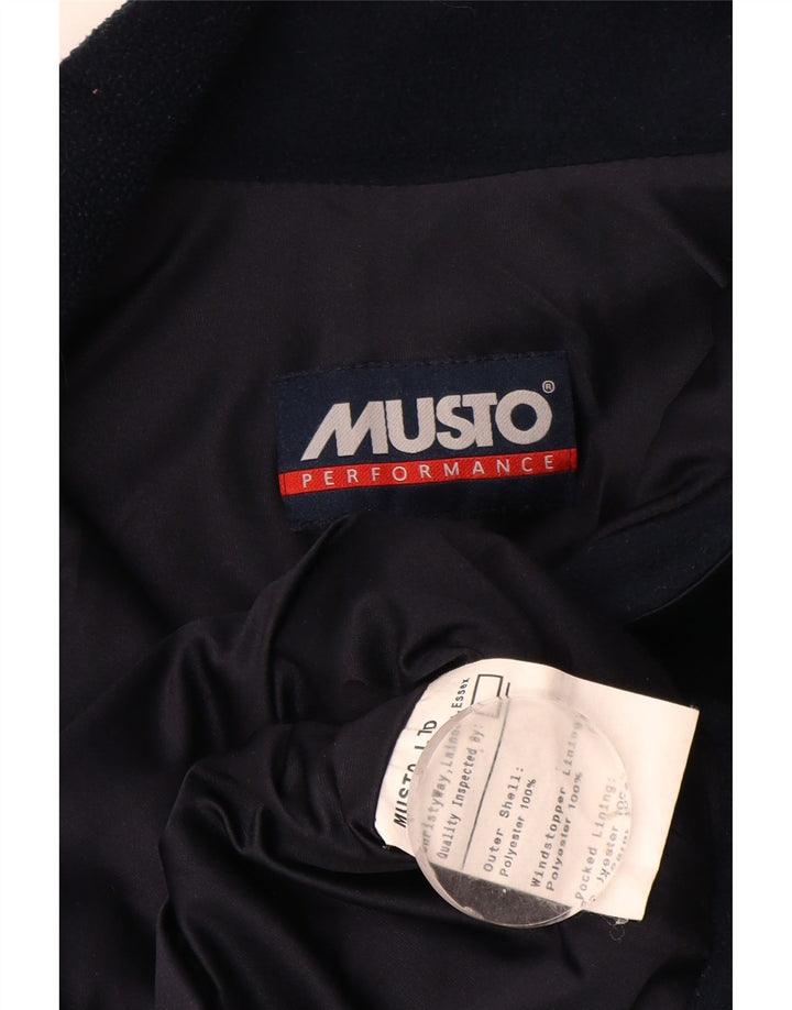 Musto Herre fleecejakke UK 40 Large Navy Blue Polyester