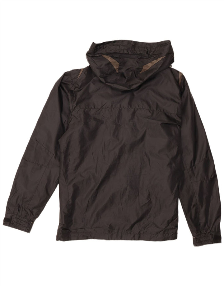 Brugi Regnjakke med hætte til mænd UK 38 Medium Sort Colourblock Polyester