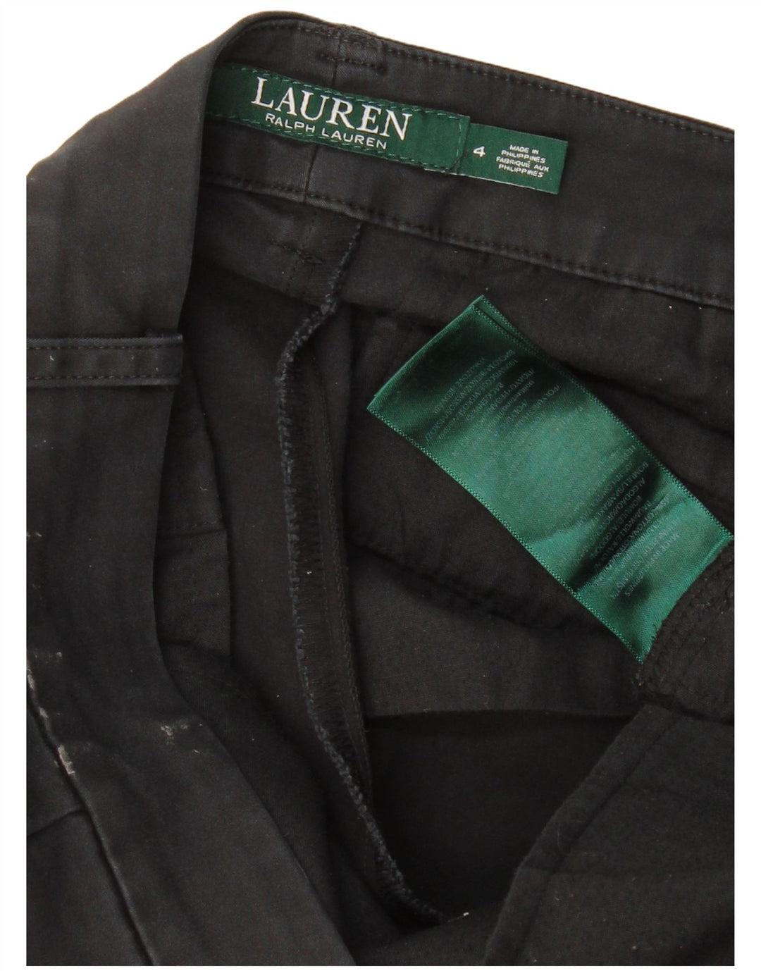 RALPH LAUREN Dame Skinny Chino Bukser US 4 Small W30 L28 Sort