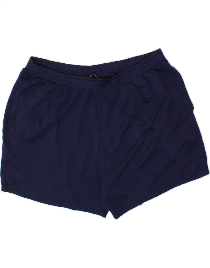 STARTER Mens Sport Shorts XL Navy Blue Polyester Vintage Starter and Second-Hand Starter from Messina Hembry 