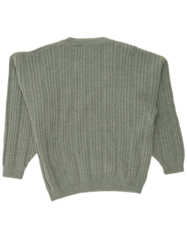 Xavier Herre V-hals sweater XL Grøn Uld