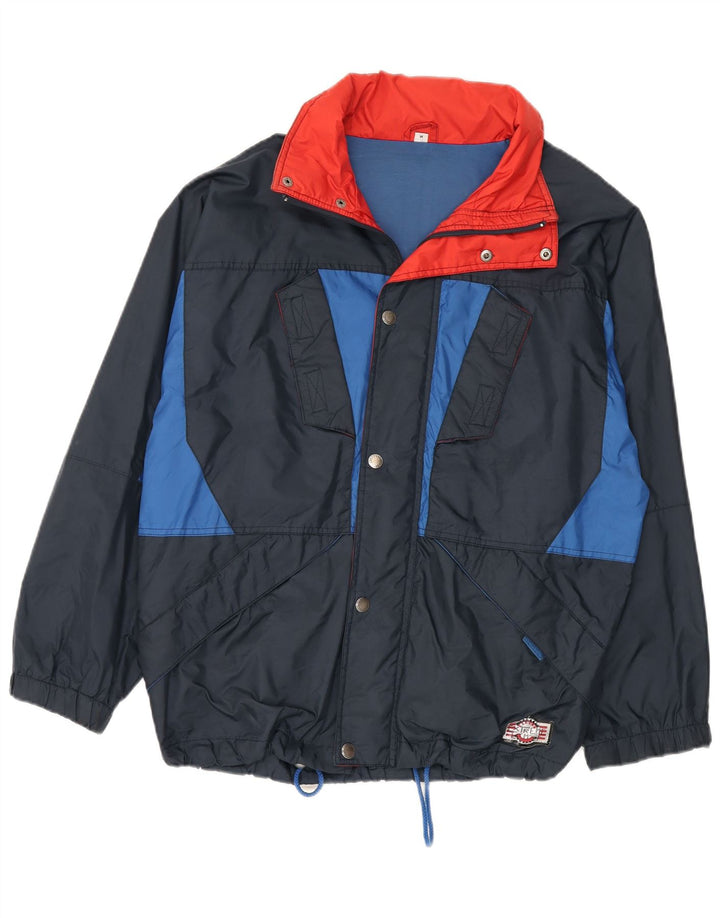 Brugi Herre Hættevindjakke UK 38 Medium Navy Blue Colourblock
