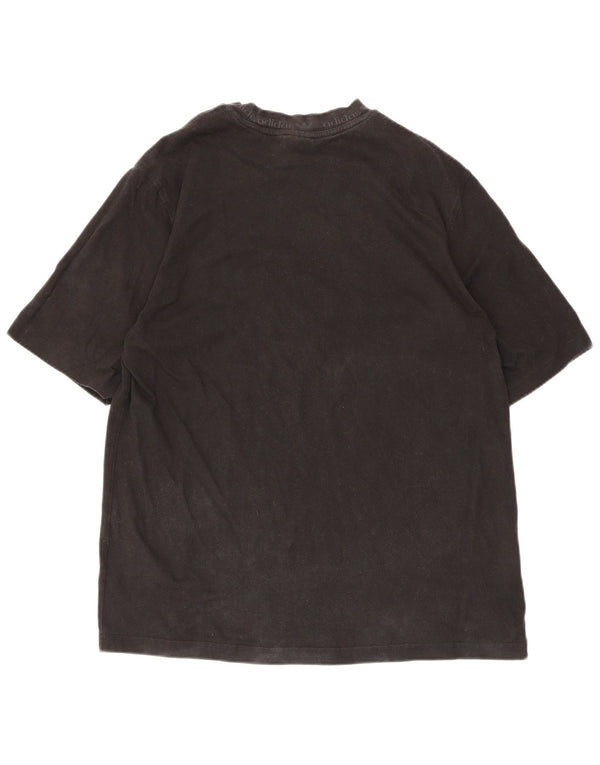 Adidas Herre grafisk T-shirt Top Medium Sort Bomuld
