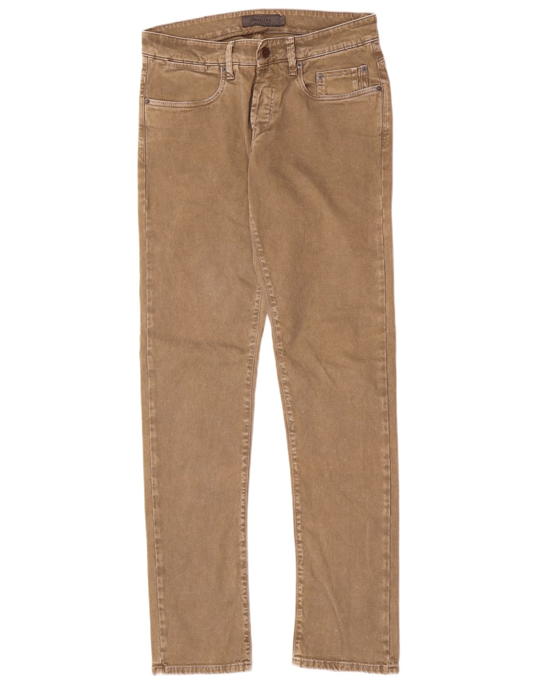 SIVIGLIA Dame Slim Jeans W32 L33 Beige Bomuld