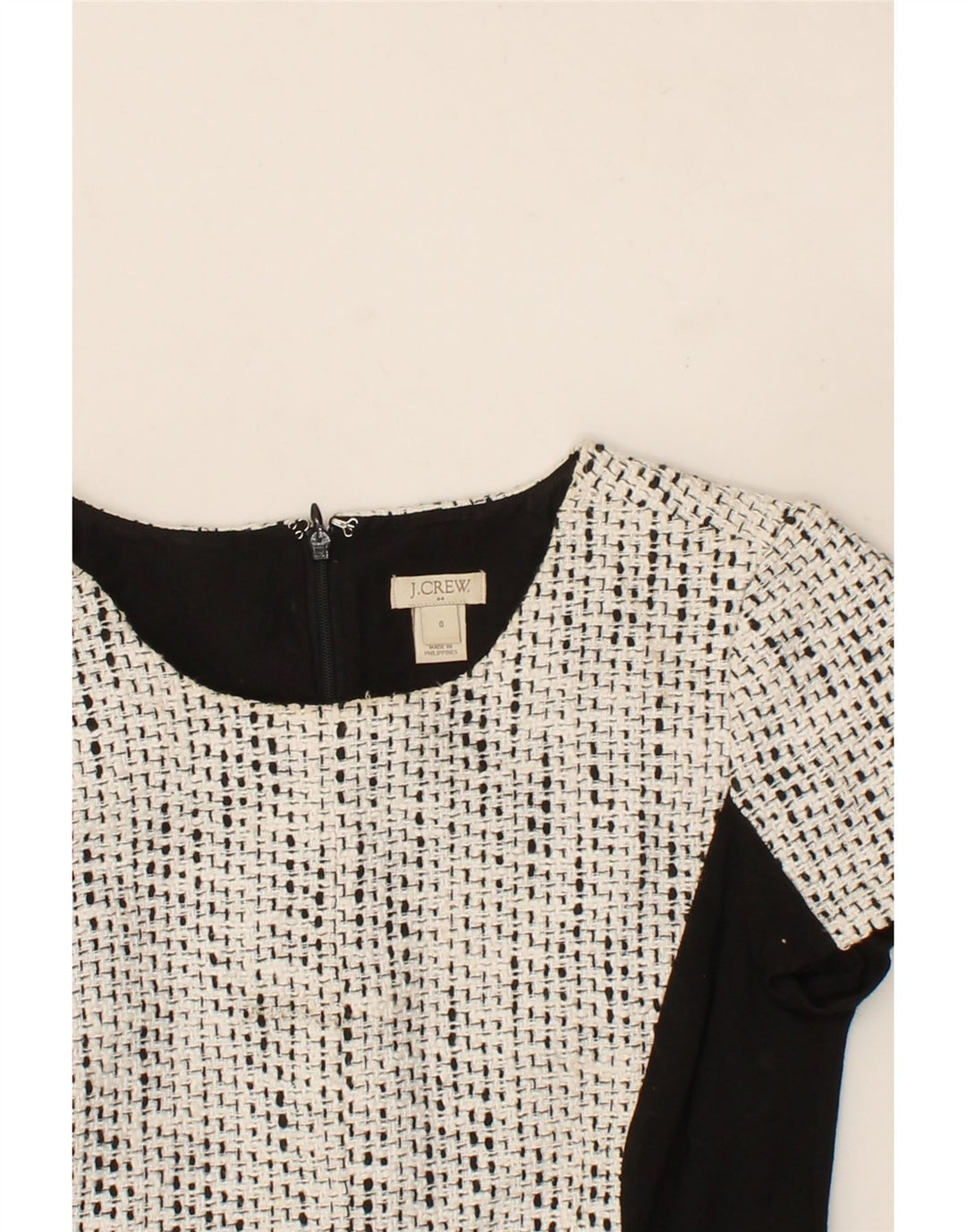 J. CREW Womens Sheath Dress US 0 XS Grey Colourblock Polyester Vintage J. Crew and Second-Hand J. Crew from Messina Hembry 