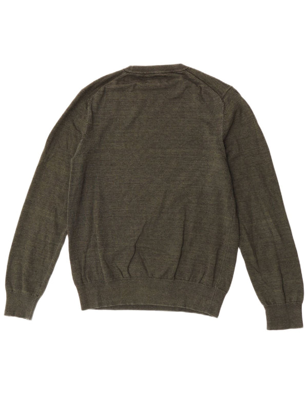 Marks & Spencer Herre sweater med rund hals, medium Khaki Bomuld