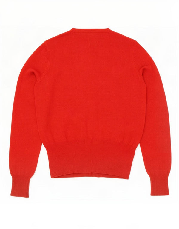 Marks & Spencer Dame Cardigan Sweater UK 8 Small Red Viscose