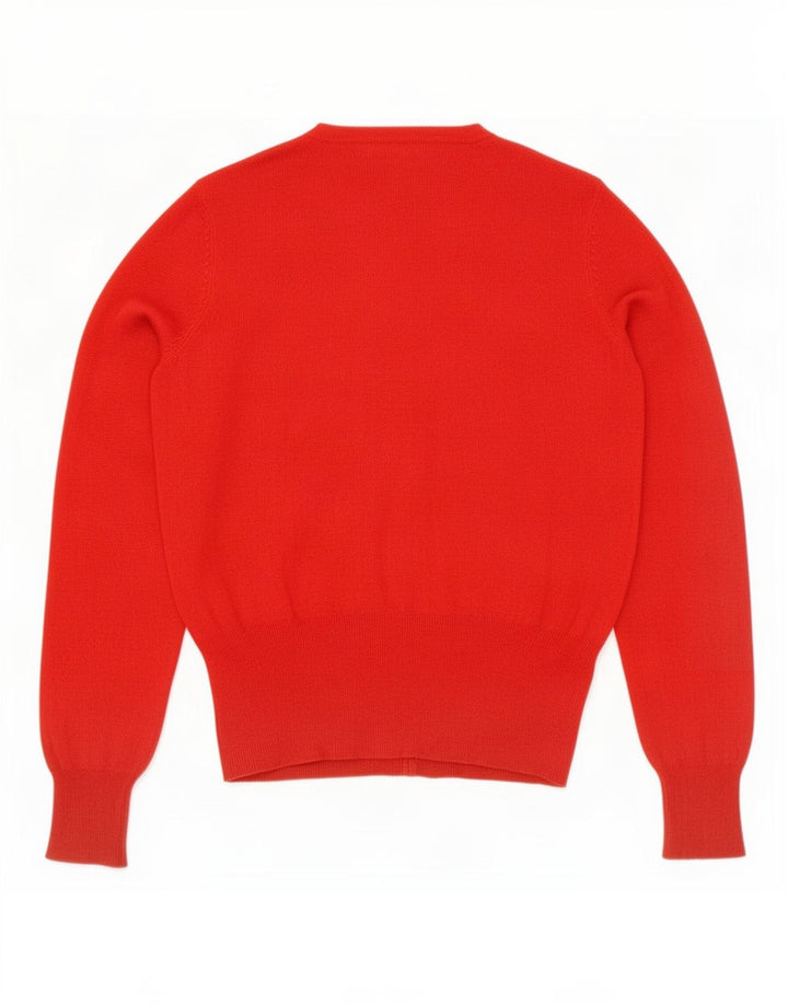 Marks & Spencer Dame Cardigan Sweater UK 8 Small Red Viscose