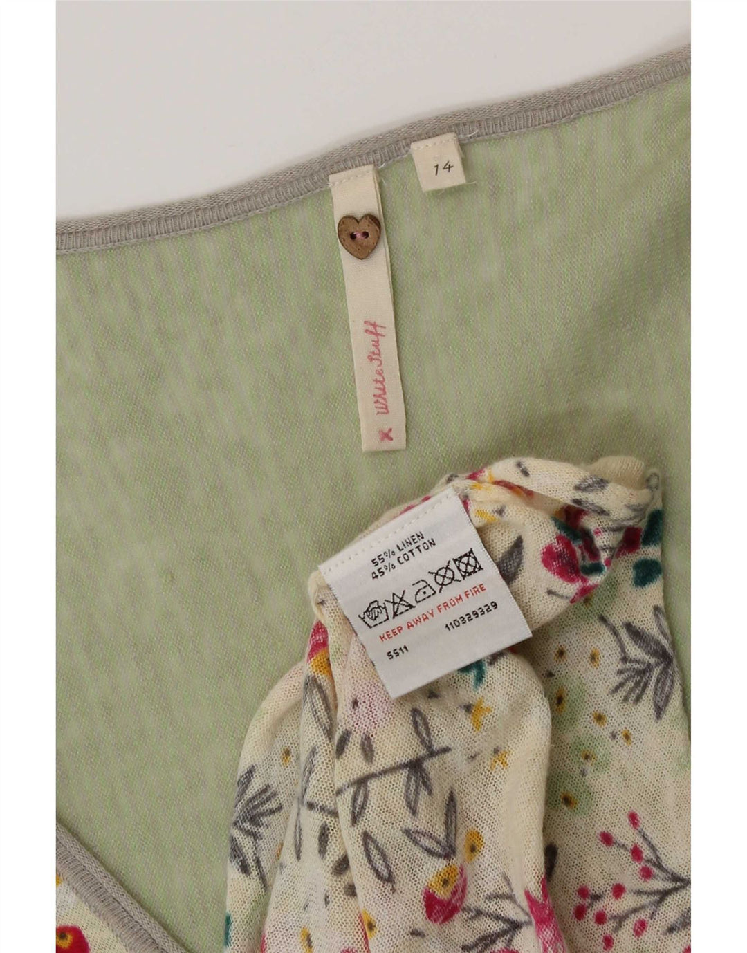 White Stuff Womens Asymmetrisk Tunika Kjole UK 14 Medium Multicolored Floral