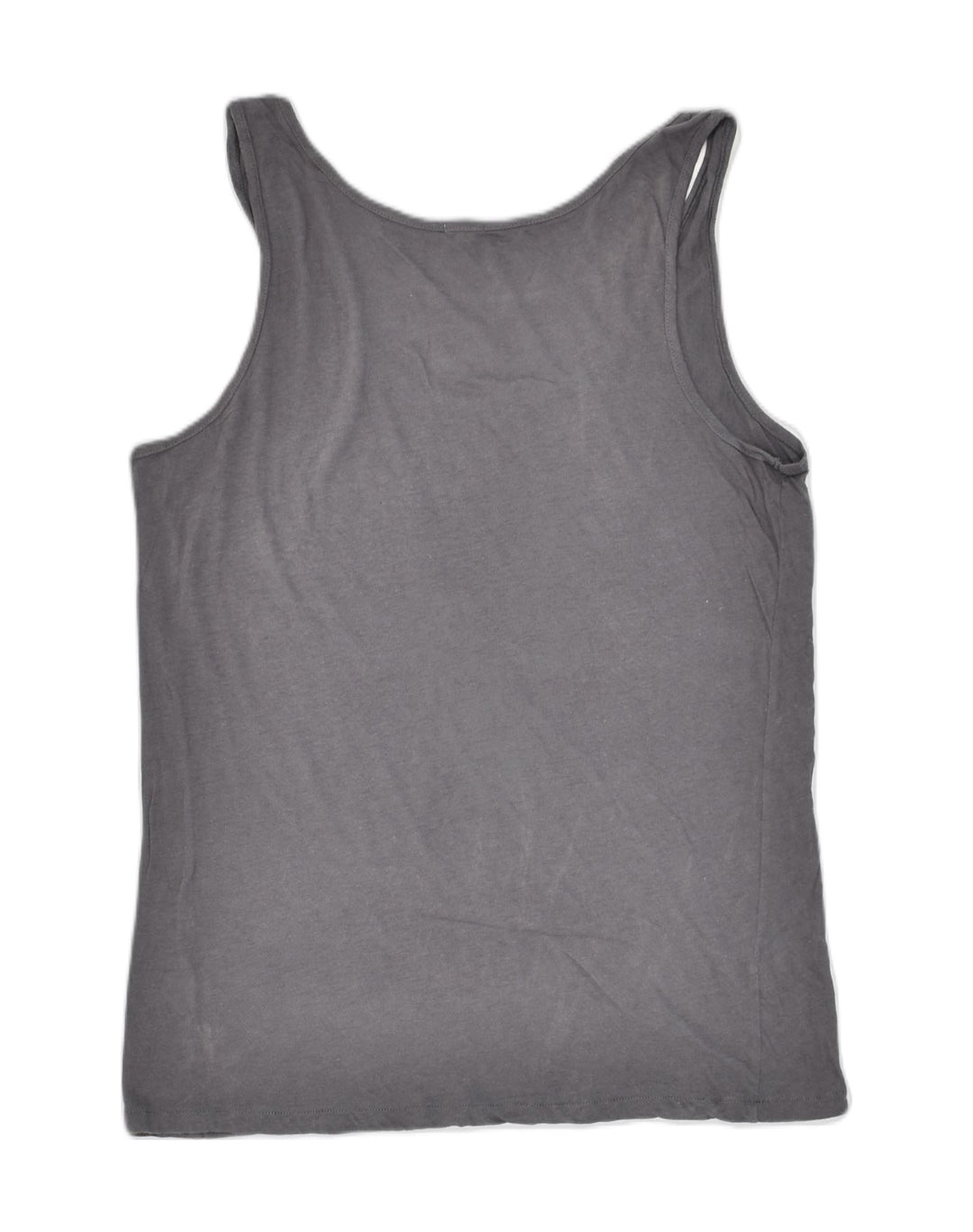 J. CREW Womens Graphic Vest Top UK 12 Medium Grey Cotton | Vintage J. Crew | Thrift | Second-Hand J. Crew | Used Clothing | Messina Hembry 