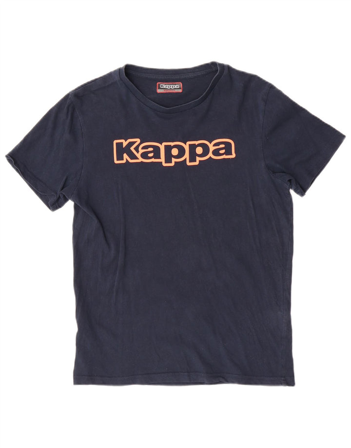 Kappa Herre grafisk T-shirt Top Lille marineblå bomuld