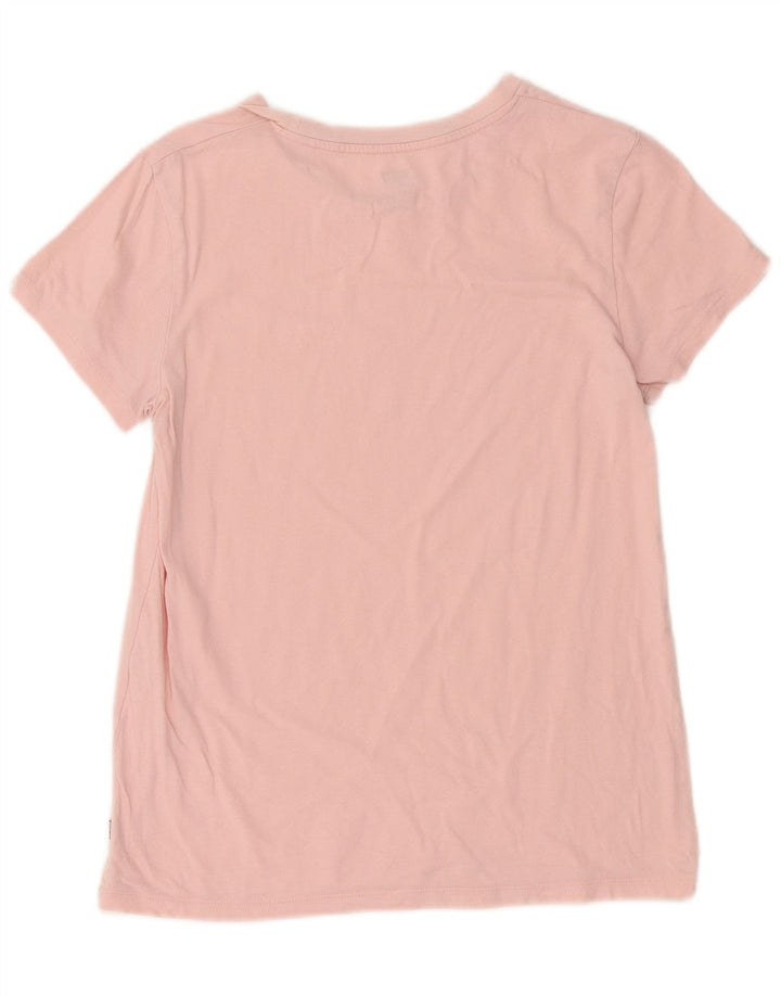 Levi's Dame Oversized grafisk T-shirt Top UK 6 XS Pink