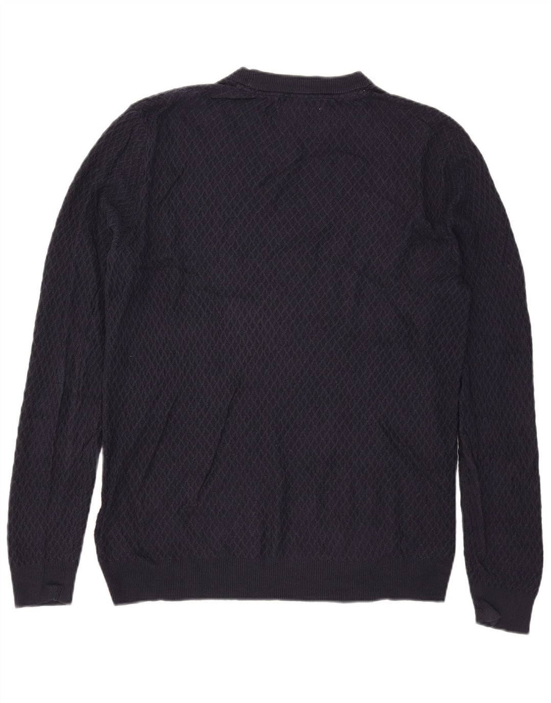 Guess Herre rund hals sweater stor marineblå bomuld