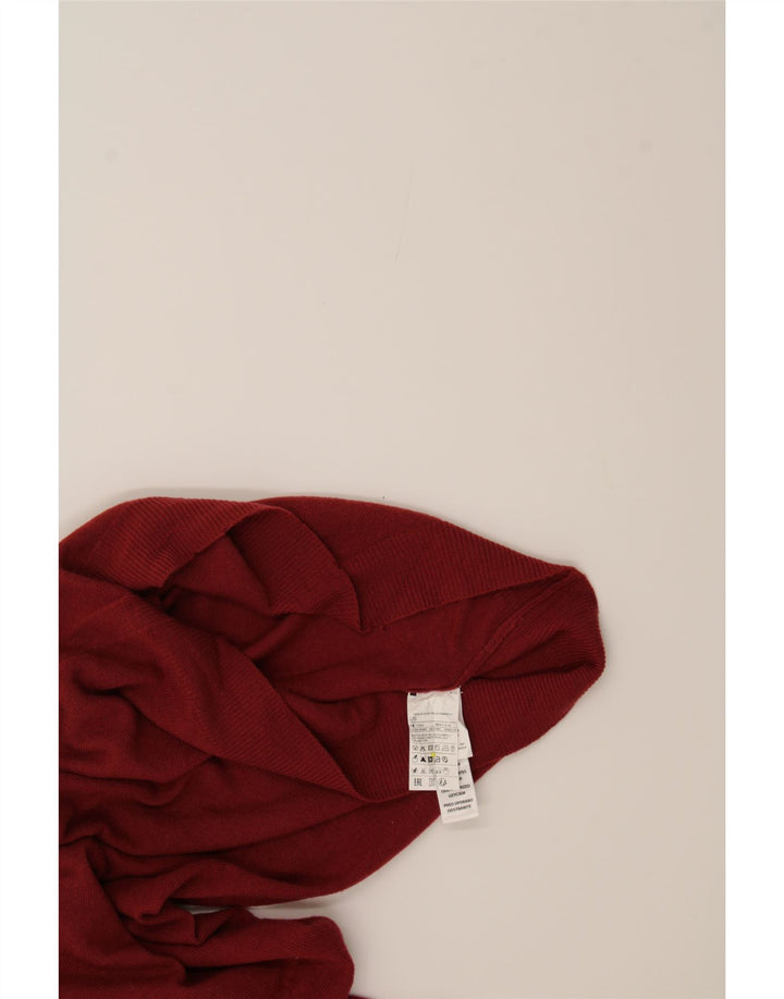 BENETTON Womens V-Neck Jumper Sweater UK 16 Large Red Wool Vintage Benetton and Second-Hand Benetton from Messina Hembry 