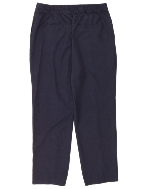 Marks & Spencer Chinobukser til kvinder UK 14 Large W32 L27 Marineblå ternet