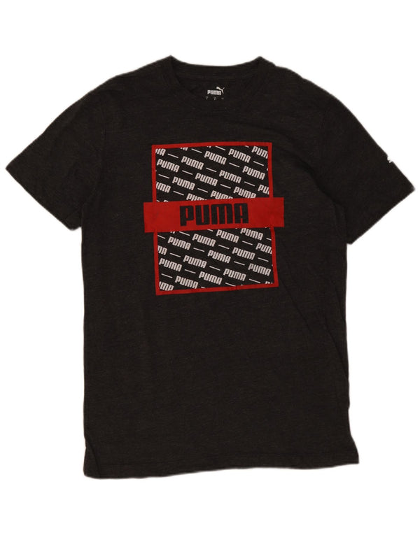 Puma Mens Graphic T-Shirt Top Small Grey Cotton