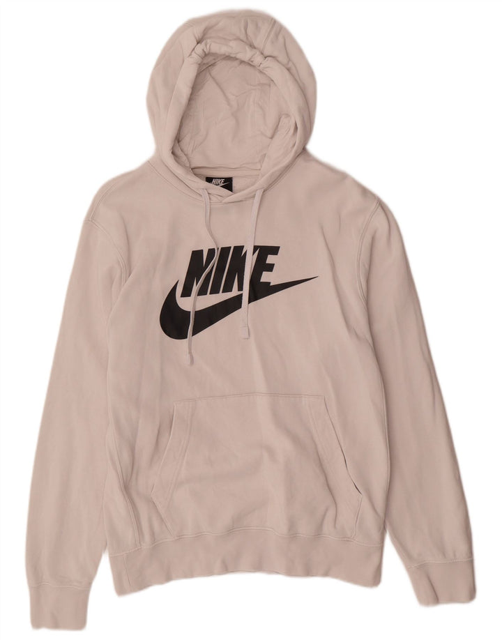 Nike grafisk hættetrøje til mænd, lille hvid bomuld