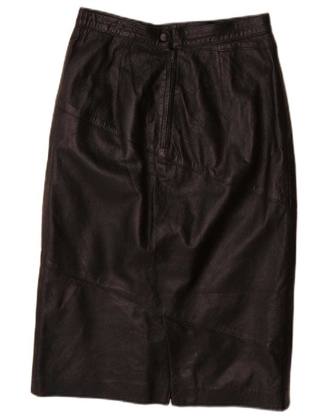 Vintage lædernederdel til kvinder W26 Small Black