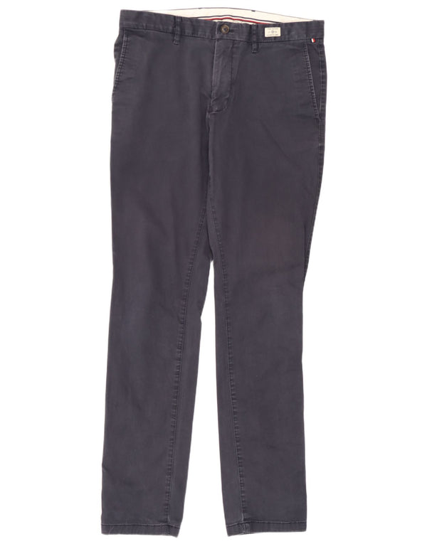 Tommy Hilfiger Herre Slim Chino Bukser W31 L34 Marineblå Bomuld