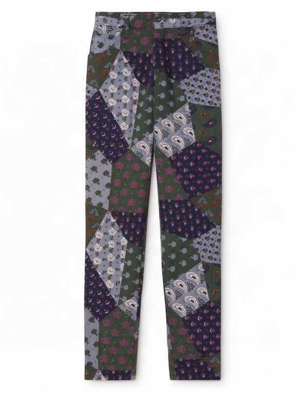 Johnny Lambs Dame Højtalje Casual Bukser IT 40 Small W24 L28 Multicol