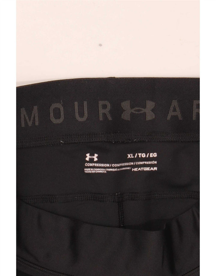 Under Armour Womens Compression Crop Leggings UK 18 XL Sort