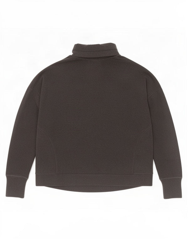 Sweaty Betty Womens Oversized Sweatshirt Jumper UK 18 XL Sort Bomuld