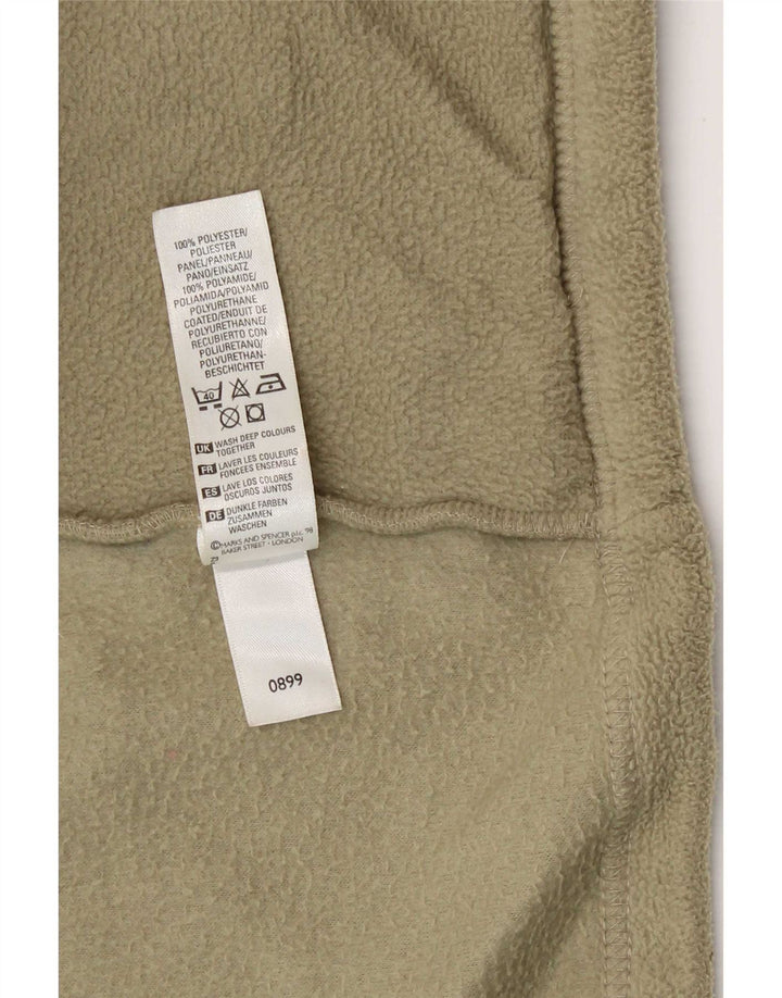 Marks & Spencer Herre Loose Fit Fleecejakke Medium Khaki Polyester