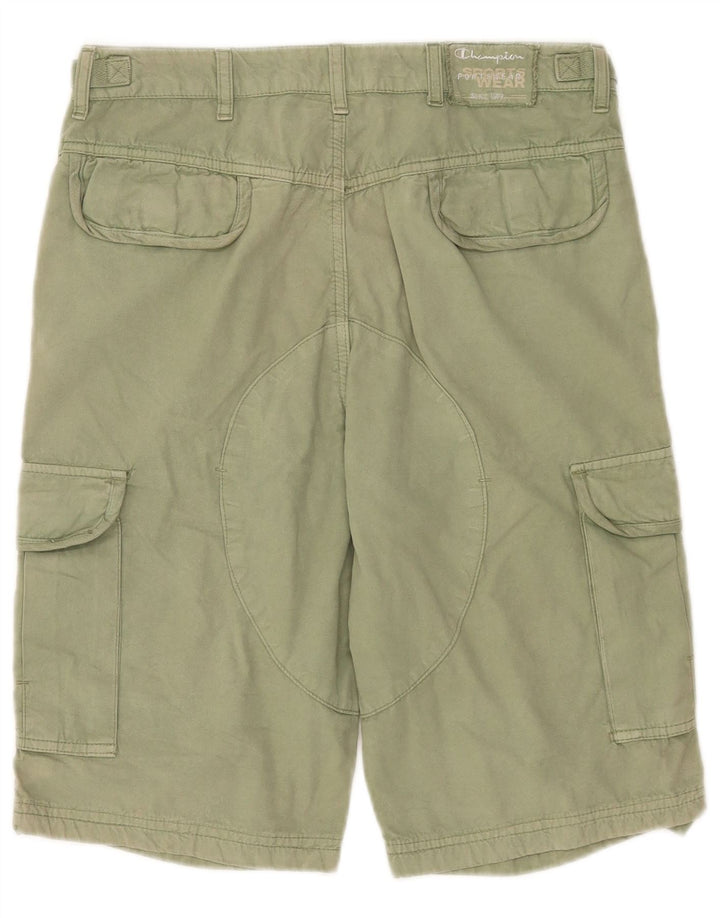 Champion Herre Cargo Shorts Medium W30 Grøn Bomuld