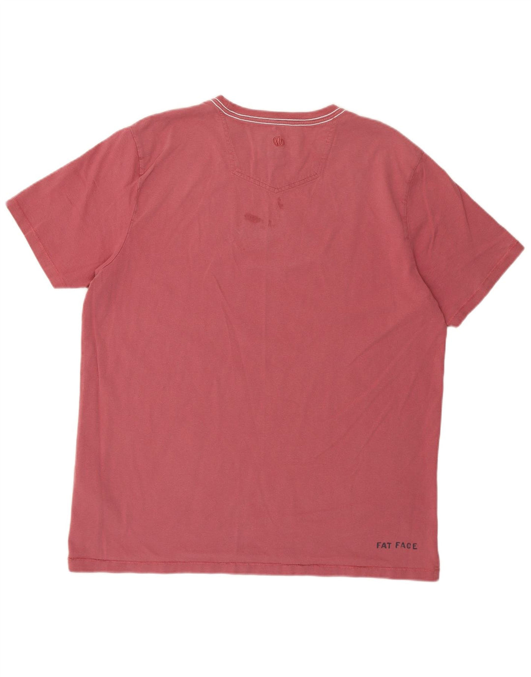Fat Face Herre Grafisk T-Shirt Top Stor Rød Bomuld