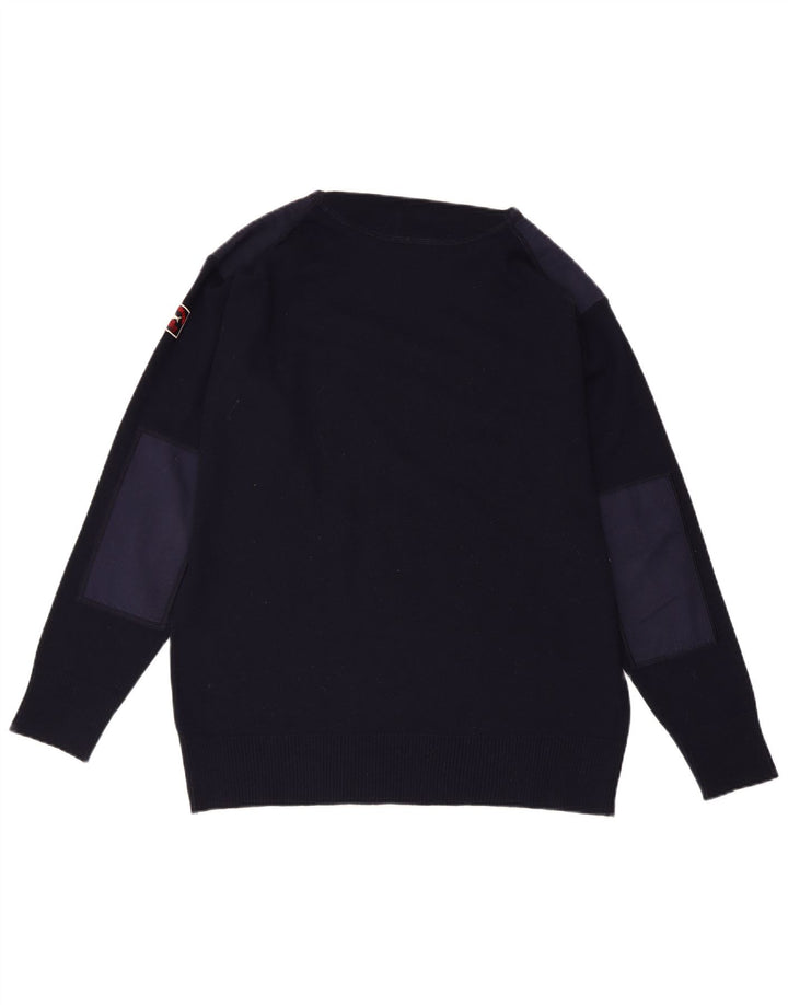 PAUL & SHARK Herre Boat Neck sweater Medium Navy Blue Uld