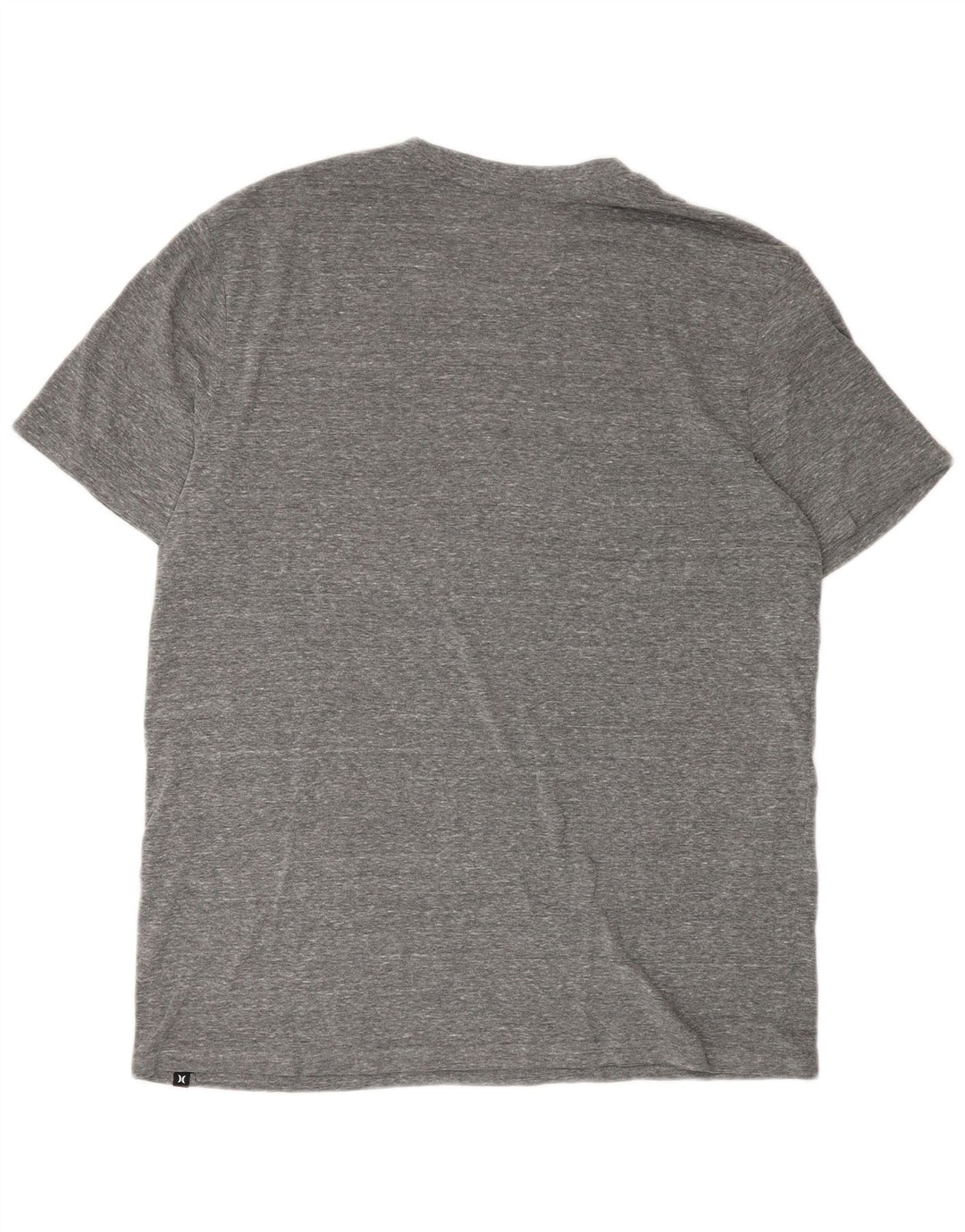 Hurley Herre Grafisk T-Shirt Top Stor Grå Flecked Polyester