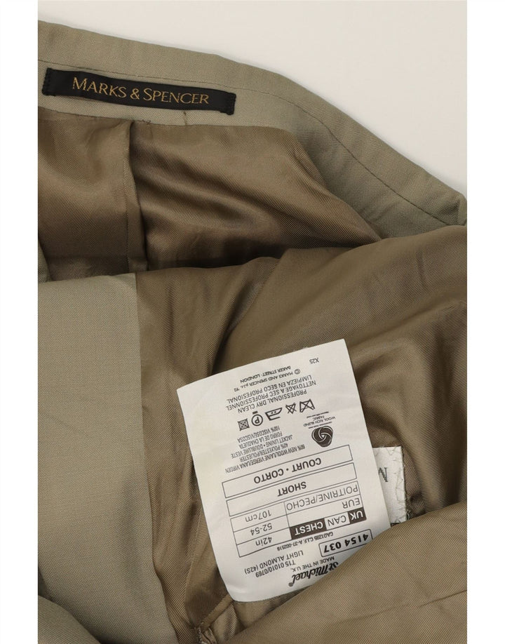 MARKS & SPENCER Herre dobbeltradet blazerjakke UK 42 Large Beige