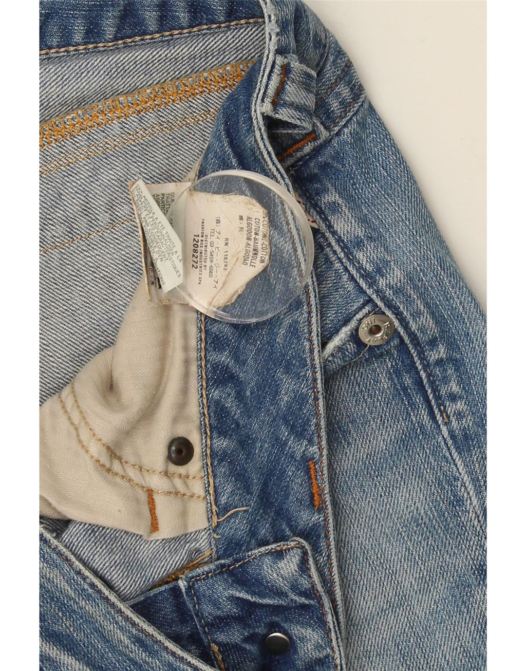 Replay Dame Slim Jeans W29 L30 Blå Bomuld