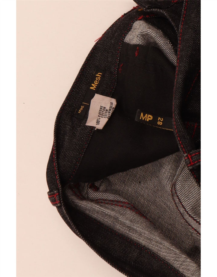 Meltin' Pot Dame Mesh Slim Jeans W33 L33 Sort Bomuld