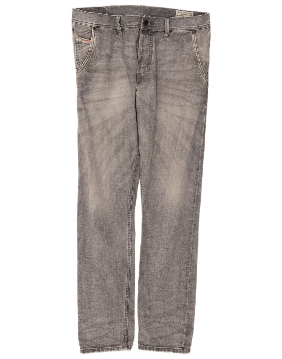Diesel Herre Kakee Carrot Slim Jeans W32 L30 Grå Bomuld