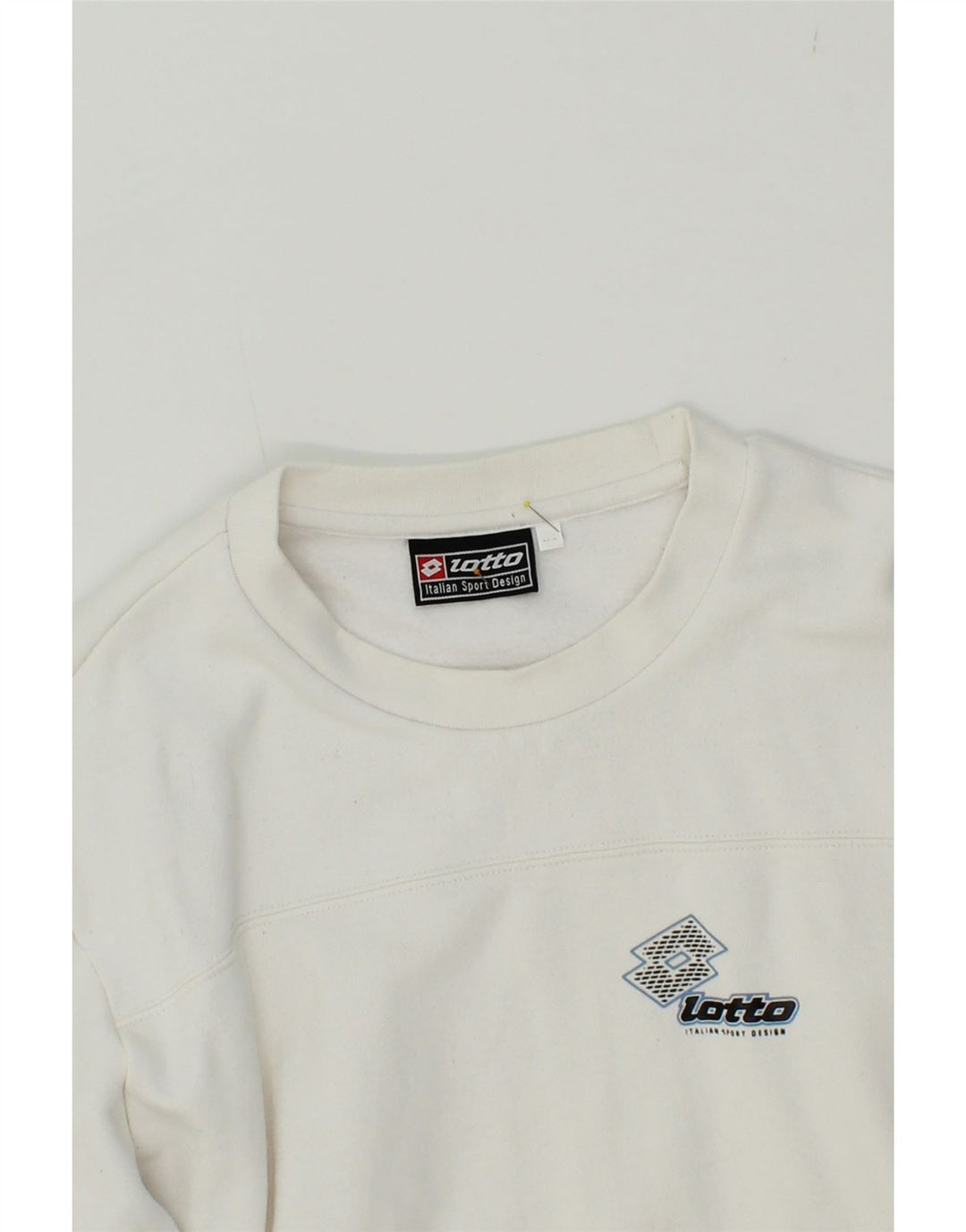 LOTTO Mens Sweatshirt Jumper 2XL White Cotton Vintage Lotto and Second-Hand Lotto from Messina Hembry 
