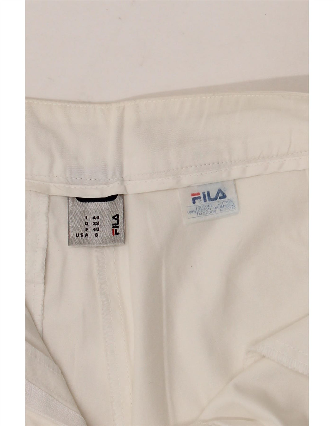 FILA Chino Shorts til kvinder IT 44 Medium W30 Hvid Bomuld