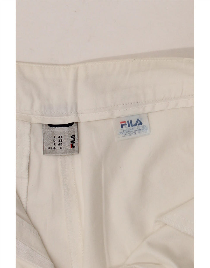 FILA Chino Shorts til kvinder IT 44 Medium W30 Hvid Bomuld