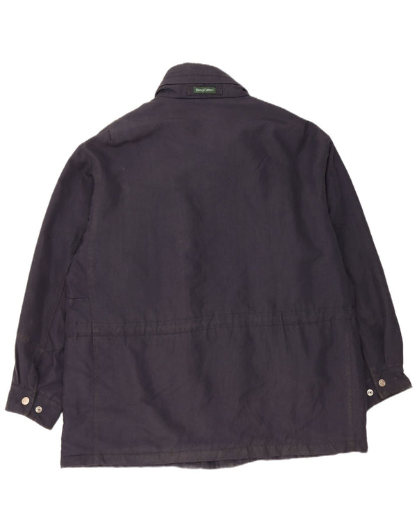 Henry Cottons Herre Utility Jacket IT 52 XL Navy Blue Nylon