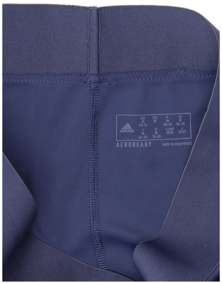 Adidas Aeroready Leggings til kvinder UK 12/14 Medium Navy Blue